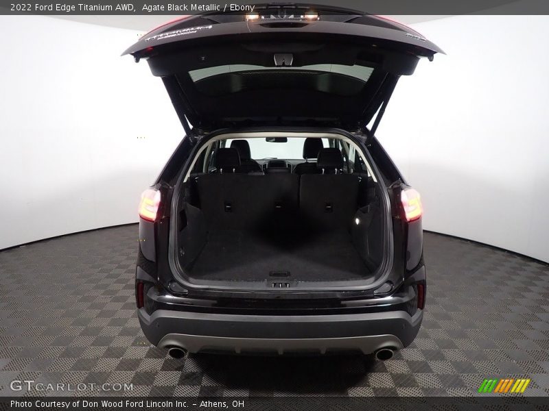 Agate Black Metallic / Ebony 2022 Ford Edge Titanium AWD