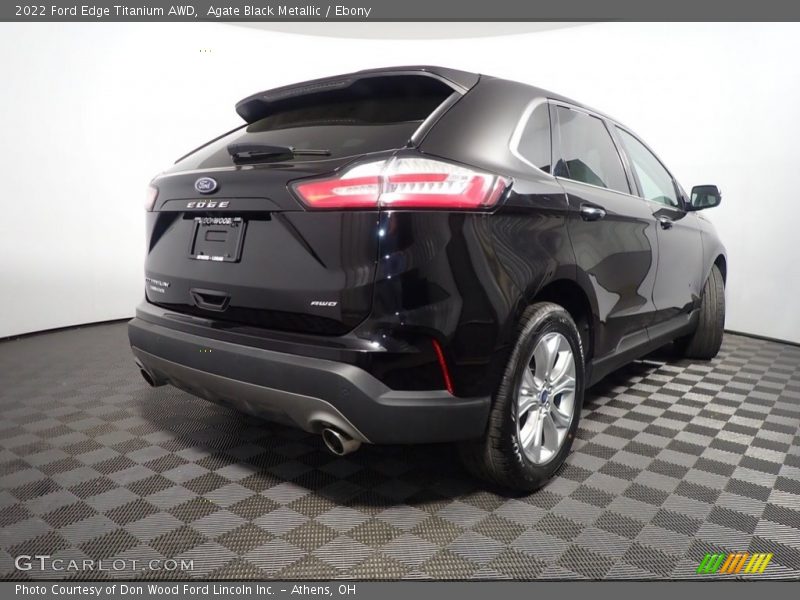 Agate Black Metallic / Ebony 2022 Ford Edge Titanium AWD