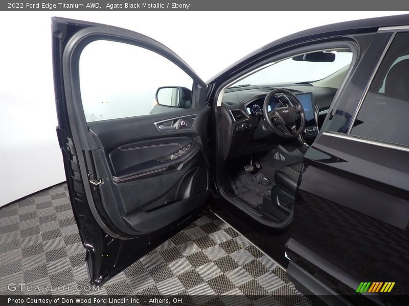 Agate Black Metallic / Ebony 2022 Ford Edge Titanium AWD