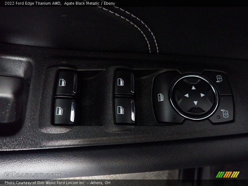 Agate Black Metallic / Ebony 2022 Ford Edge Titanium AWD