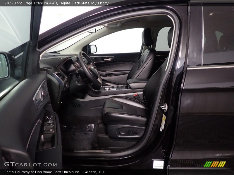 Agate Black Metallic / Ebony 2022 Ford Edge Titanium AWD