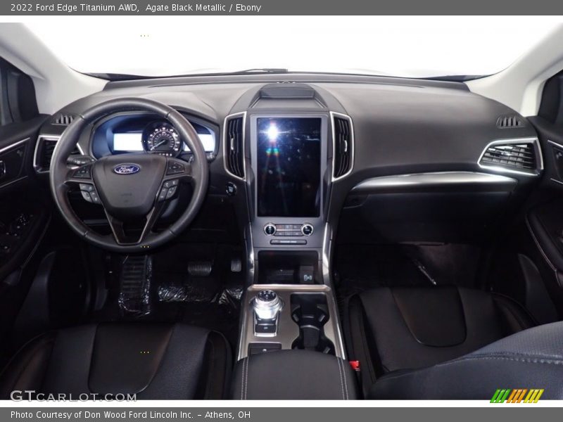 Agate Black Metallic / Ebony 2022 Ford Edge Titanium AWD