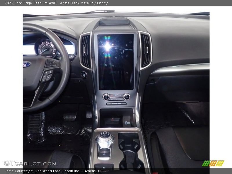 Agate Black Metallic / Ebony 2022 Ford Edge Titanium AWD