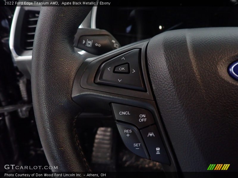 Agate Black Metallic / Ebony 2022 Ford Edge Titanium AWD