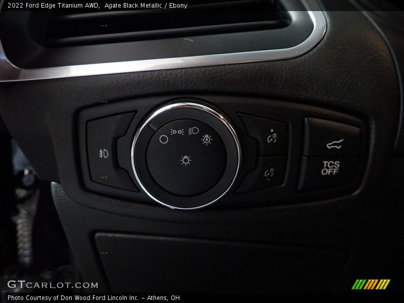 Agate Black Metallic / Ebony 2022 Ford Edge Titanium AWD
