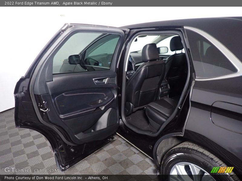 Agate Black Metallic / Ebony 2022 Ford Edge Titanium AWD