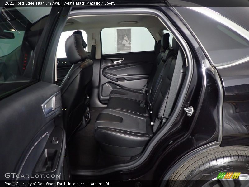 Agate Black Metallic / Ebony 2022 Ford Edge Titanium AWD
