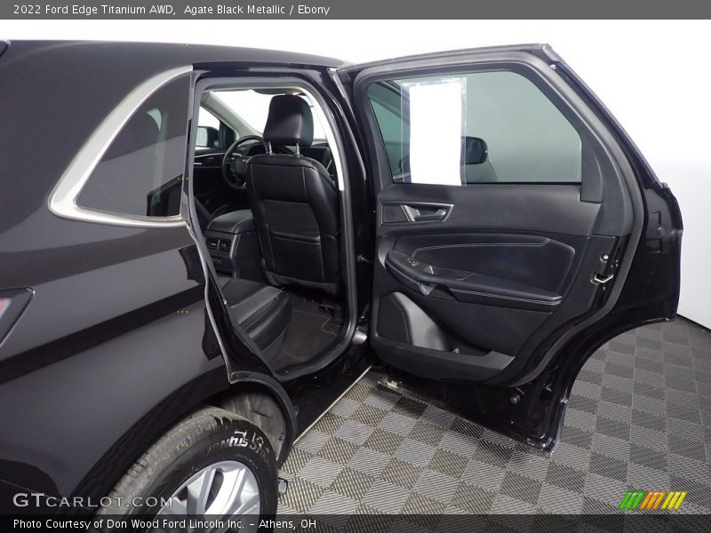 Agate Black Metallic / Ebony 2022 Ford Edge Titanium AWD