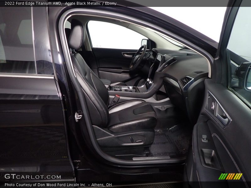Agate Black Metallic / Ebony 2022 Ford Edge Titanium AWD