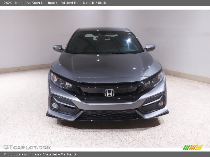 Polished Metal Metallic / Black 2020 Honda Civic Sport Hatchback