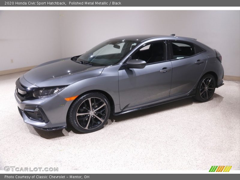 Polished Metal Metallic / Black 2020 Honda Civic Sport Hatchback