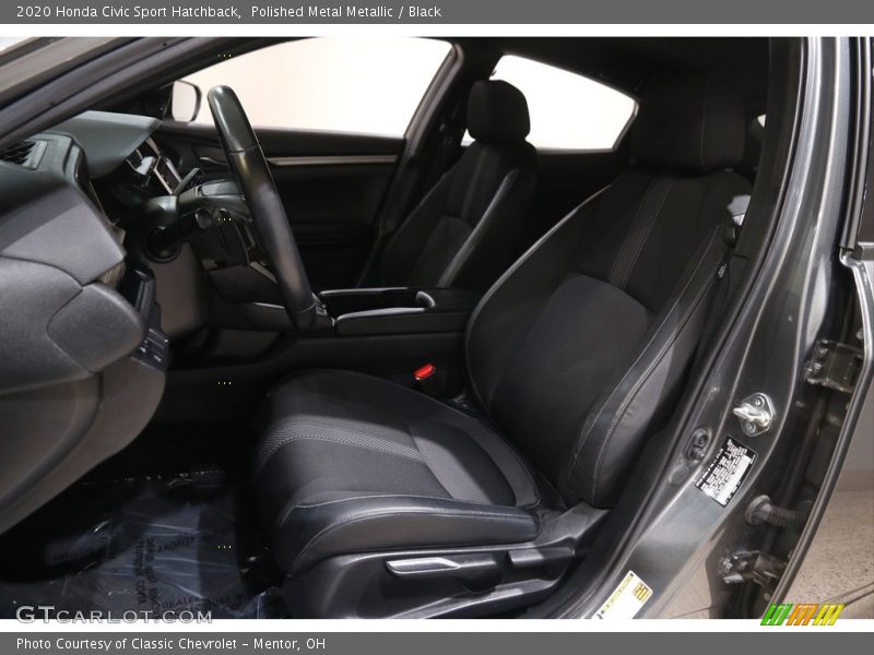 Polished Metal Metallic / Black 2020 Honda Civic Sport Hatchback