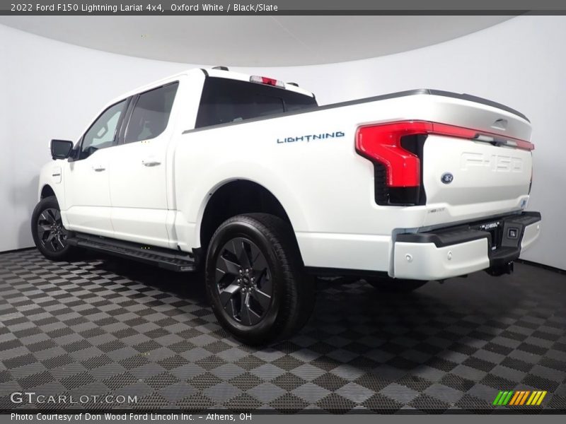 Oxford White / Black/Slate 2022 Ford F150 Lightning Lariat 4x4