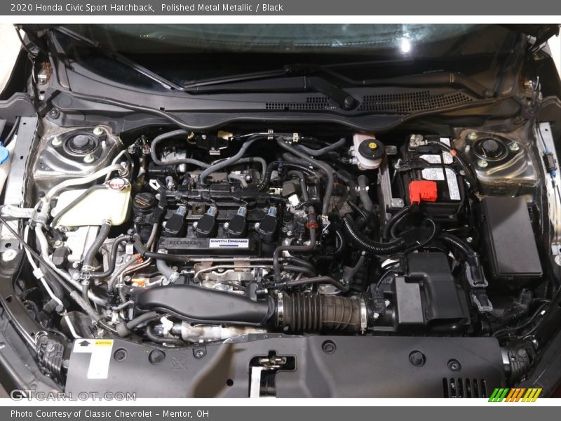 Polished Metal Metallic / Black 2020 Honda Civic Sport Hatchback