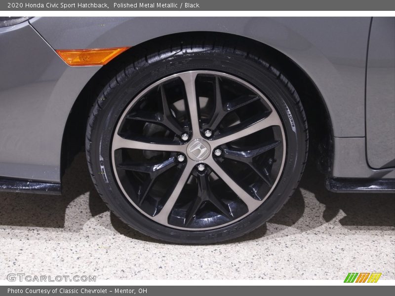 Polished Metal Metallic / Black 2020 Honda Civic Sport Hatchback