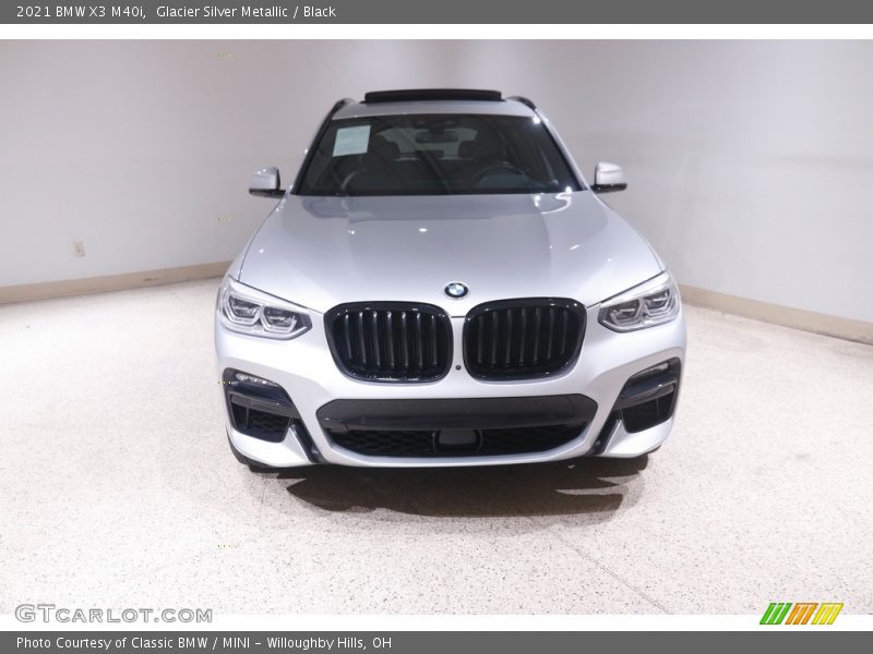 Glacier Silver Metallic / Black 2021 BMW X3 M40i