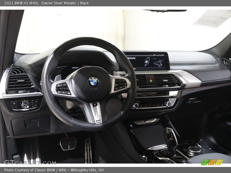 Glacier Silver Metallic / Black 2021 BMW X3 M40i