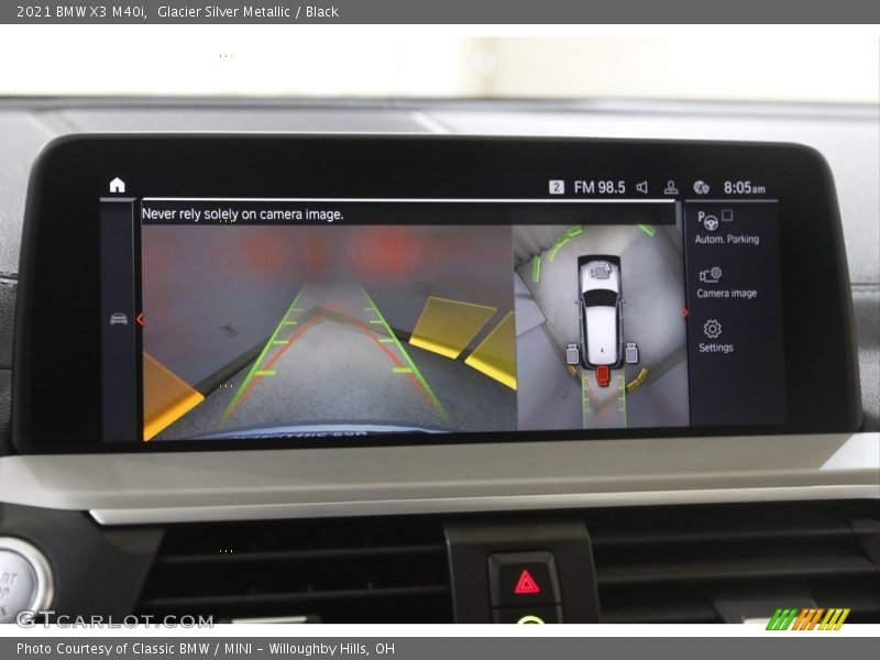 Glacier Silver Metallic / Black 2021 BMW X3 M40i