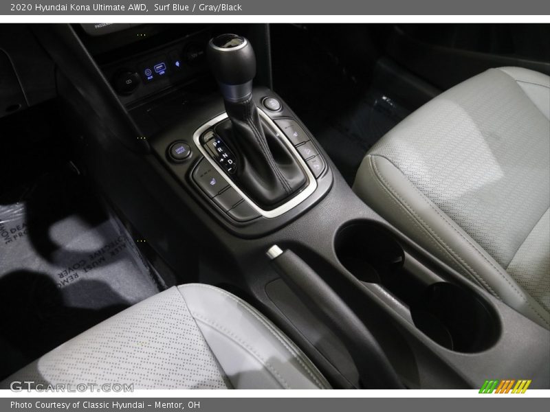 Surf Blue / Gray/Black 2020 Hyundai Kona Ultimate AWD
