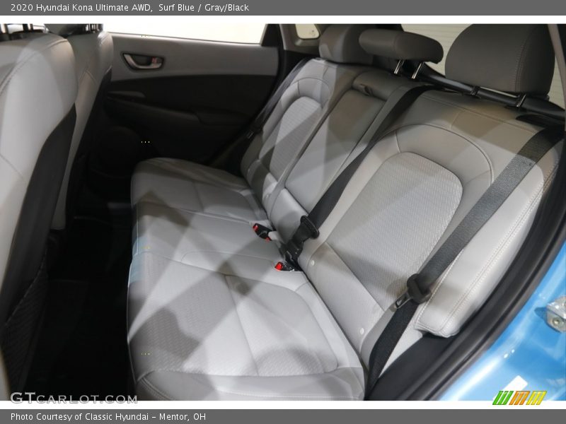 Surf Blue / Gray/Black 2020 Hyundai Kona Ultimate AWD