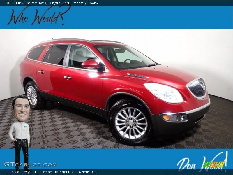 Crystal Red Tintcoat / Ebony 2012 Buick Enclave AWD