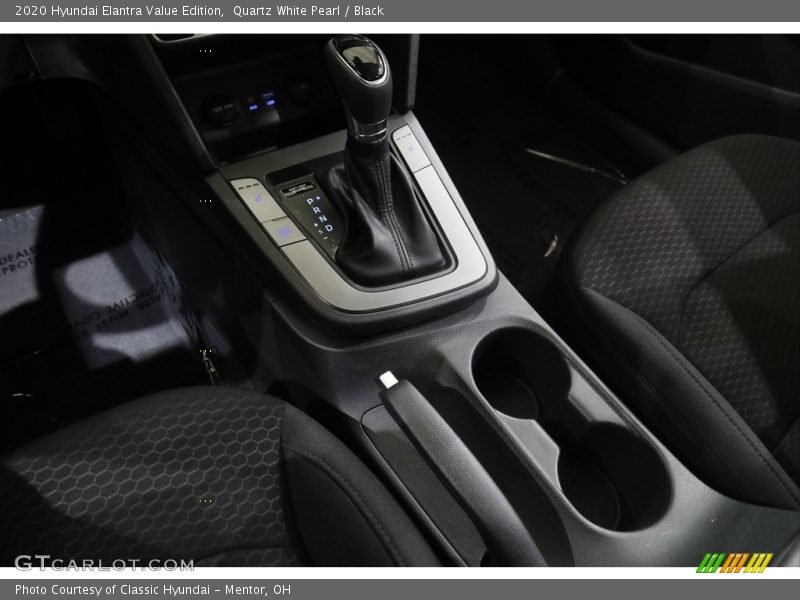 Quartz White Pearl / Black 2020 Hyundai Elantra Value Edition