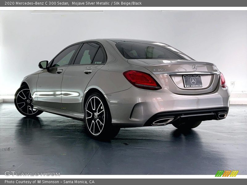 Mojave Silver Metallic / Silk Beige/Black 2020 Mercedes-Benz C 300 Sedan