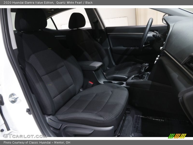 Quartz White Pearl / Black 2020 Hyundai Elantra Value Edition