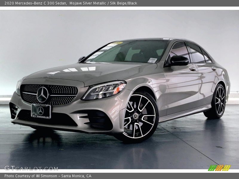 Mojave Silver Metallic / Silk Beige/Black 2020 Mercedes-Benz C 300 Sedan