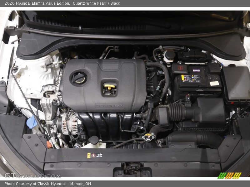 Quartz White Pearl / Black 2020 Hyundai Elantra Value Edition