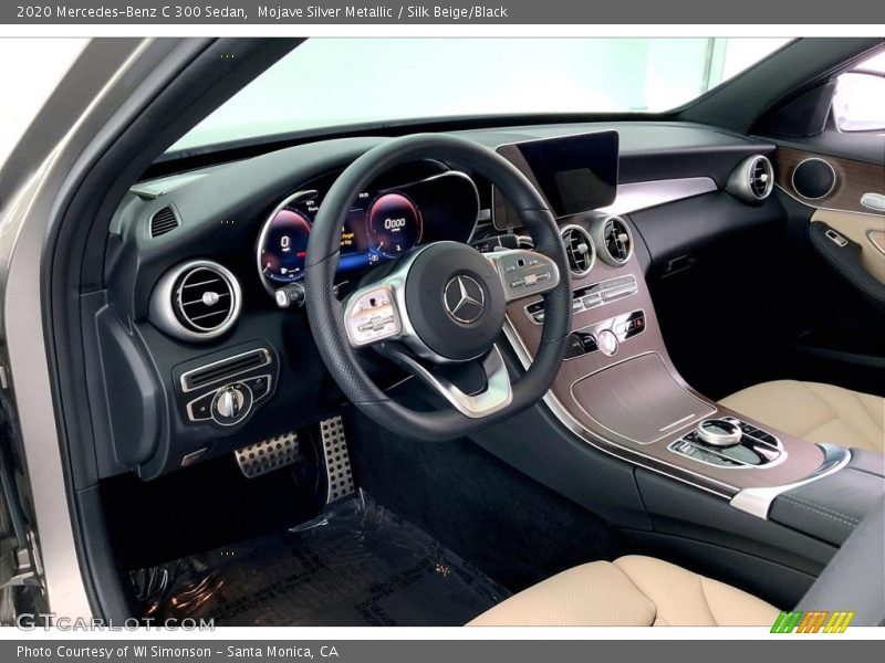 Mojave Silver Metallic / Silk Beige/Black 2020 Mercedes-Benz C 300 Sedan