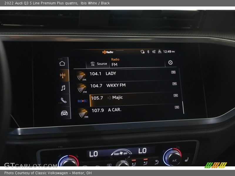 Controls of 2022 Q3 S Line Premium Plus quattro