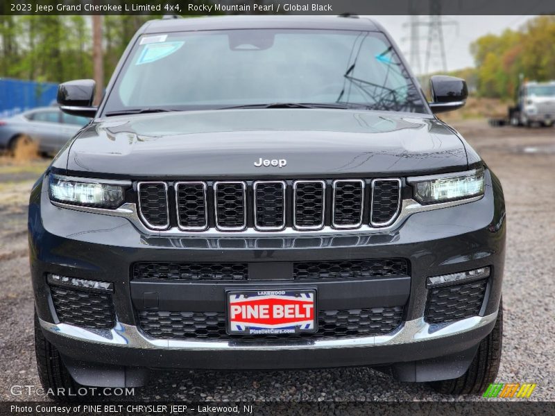 Rocky Mountain Pearl / Global Black 2023 Jeep Grand Cherokee L Limited 4x4