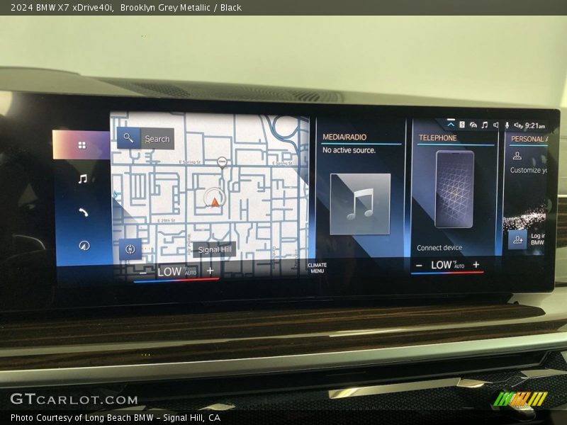 Brooklyn Grey Metallic / Black 2024 BMW X7 xDrive40i
