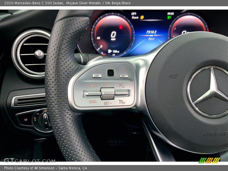 Mojave Silver Metallic / Silk Beige/Black 2020 Mercedes-Benz C 300 Sedan