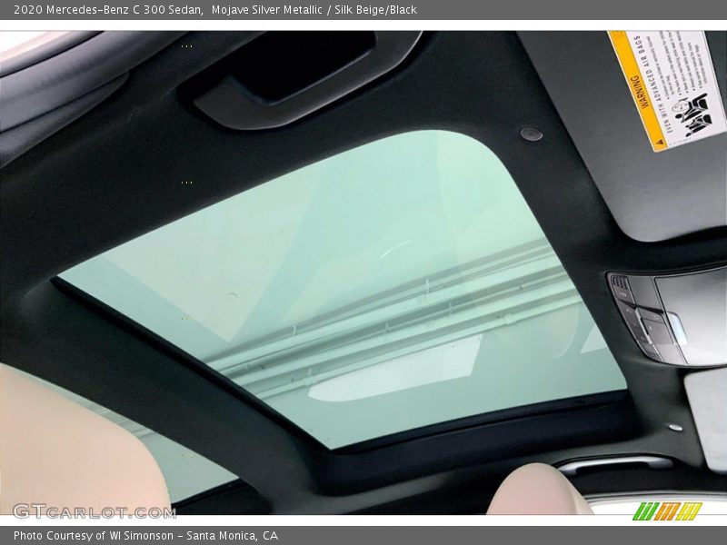 Mojave Silver Metallic / Silk Beige/Black 2020 Mercedes-Benz C 300 Sedan