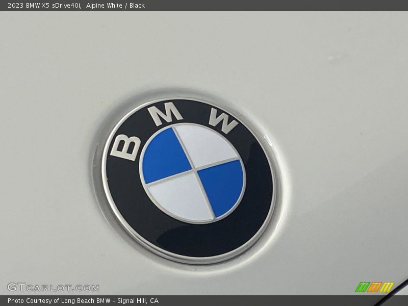 Alpine White / Black 2023 BMW X5 sDrive40i