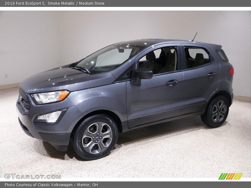 Smoke Metallic / Medium Stone 2019 Ford EcoSport S