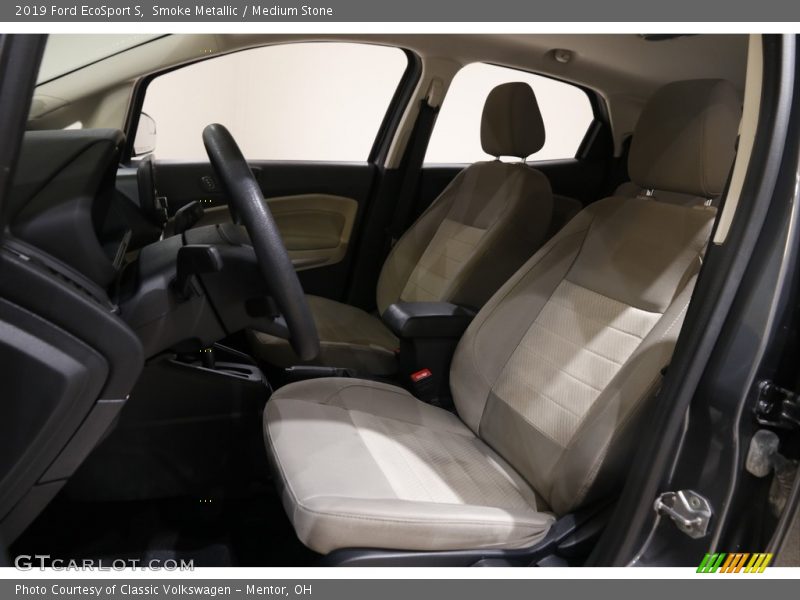 Smoke Metallic / Medium Stone 2019 Ford EcoSport S