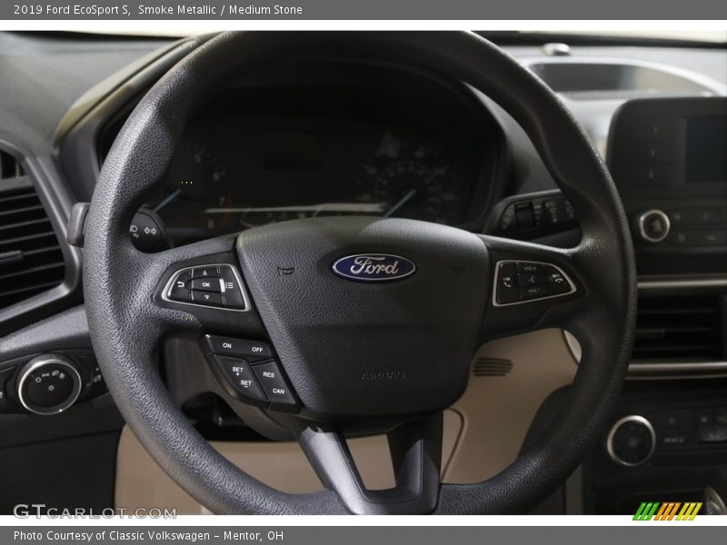 Smoke Metallic / Medium Stone 2019 Ford EcoSport S