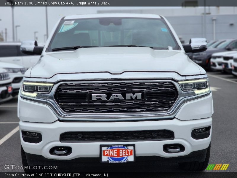 Bright White / Black 2023 Ram 1500 Limited Crew Cab 4x4