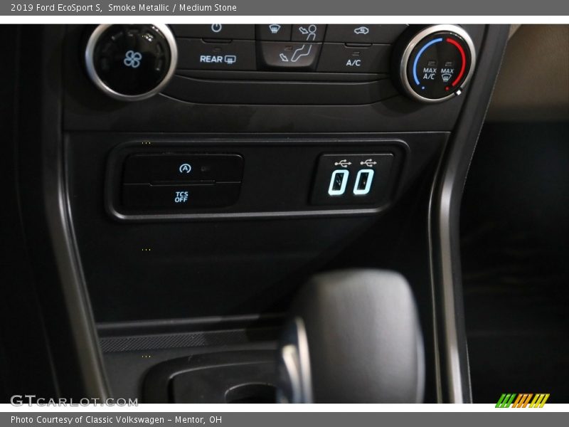 Smoke Metallic / Medium Stone 2019 Ford EcoSport S
