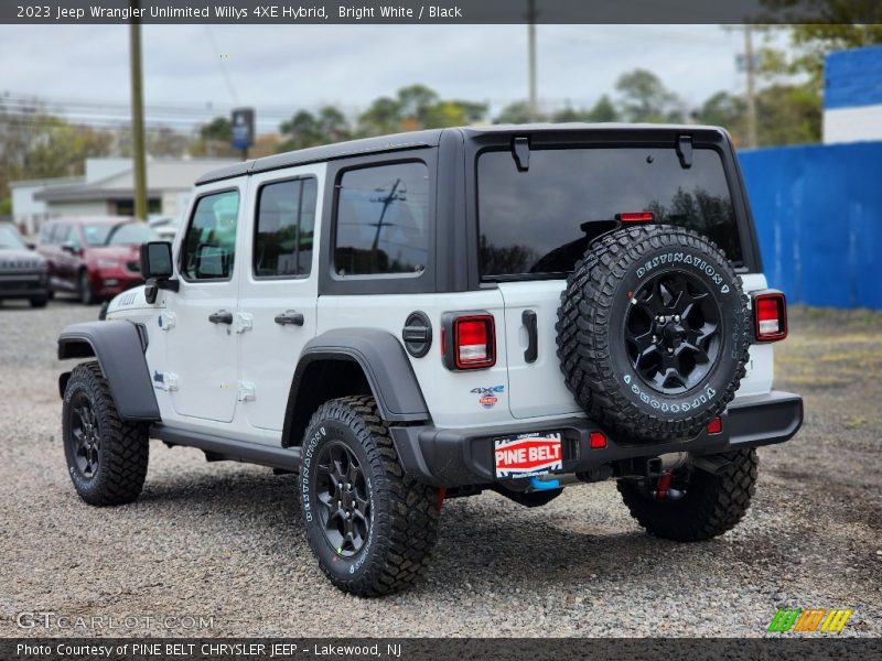Bright White / Black 2023 Jeep Wrangler Unlimited Willys 4XE Hybrid