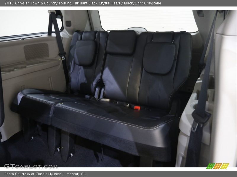 Brilliant Black Crystal Pearl / Black/Light Graystone 2015 Chrysler Town & Country Touring