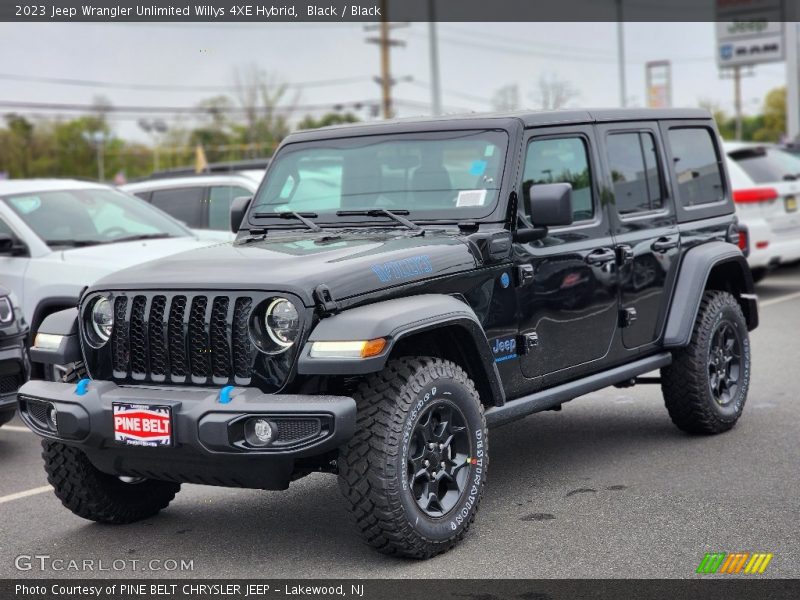 Black / Black 2023 Jeep Wrangler Unlimited Willys 4XE Hybrid