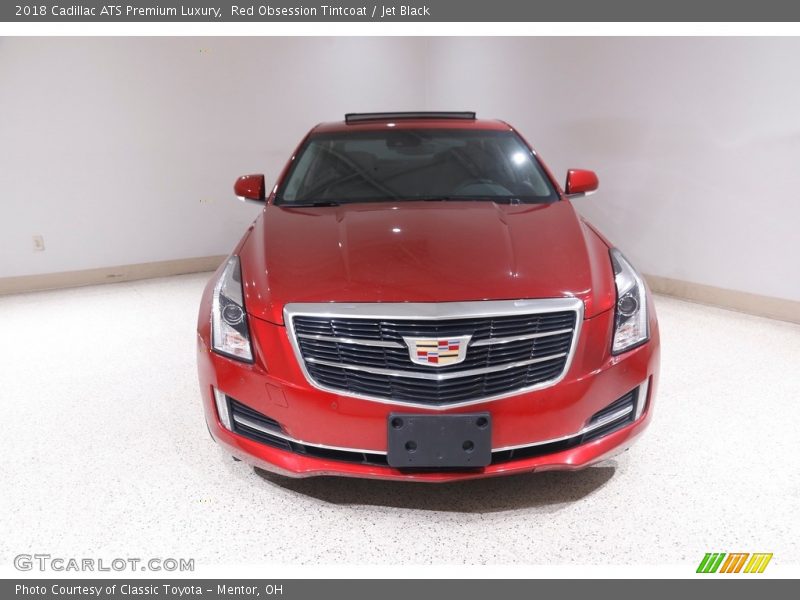 Red Obsession Tintcoat / Jet Black 2018 Cadillac ATS Premium Luxury