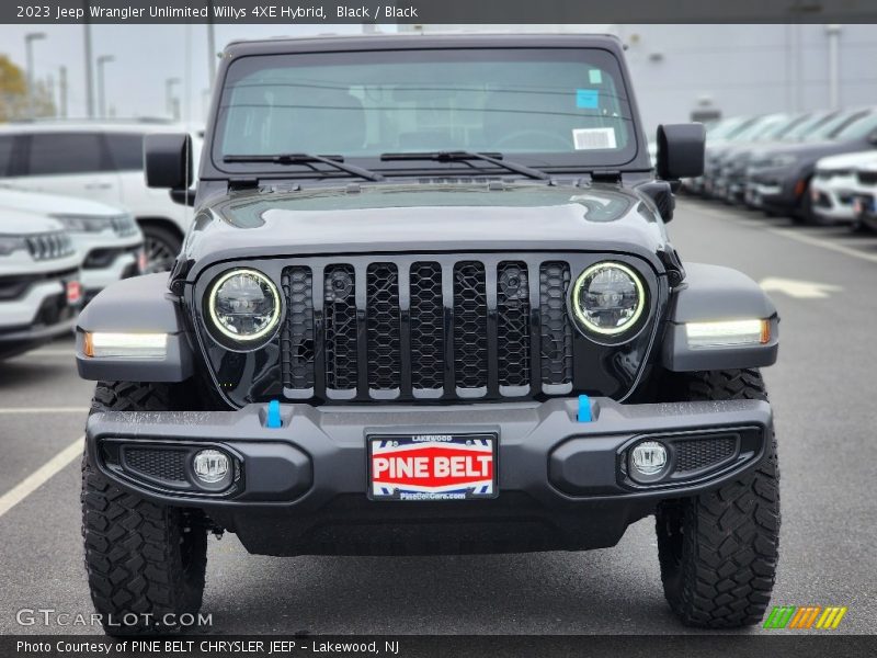 Black / Black 2023 Jeep Wrangler Unlimited Willys 4XE Hybrid