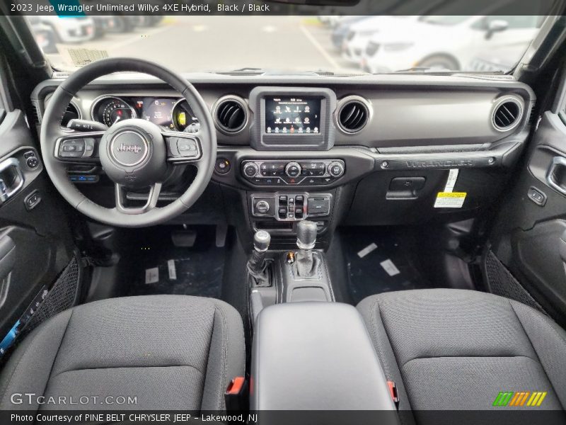Dashboard of 2023 Wrangler Unlimited Willys 4XE Hybrid