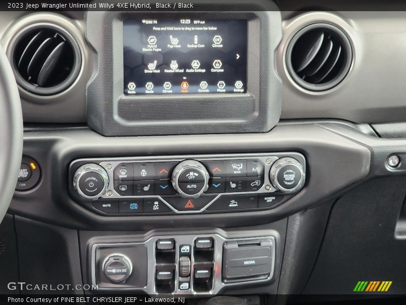 Black / Black 2023 Jeep Wrangler Unlimited Willys 4XE Hybrid