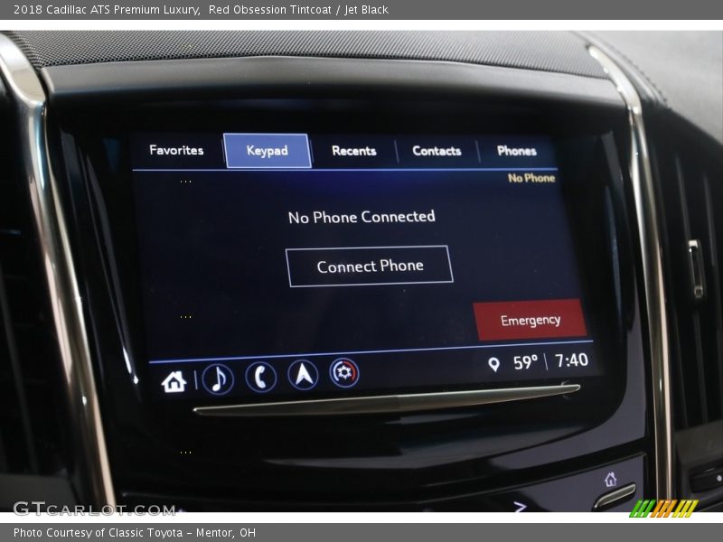 Red Obsession Tintcoat / Jet Black 2018 Cadillac ATS Premium Luxury